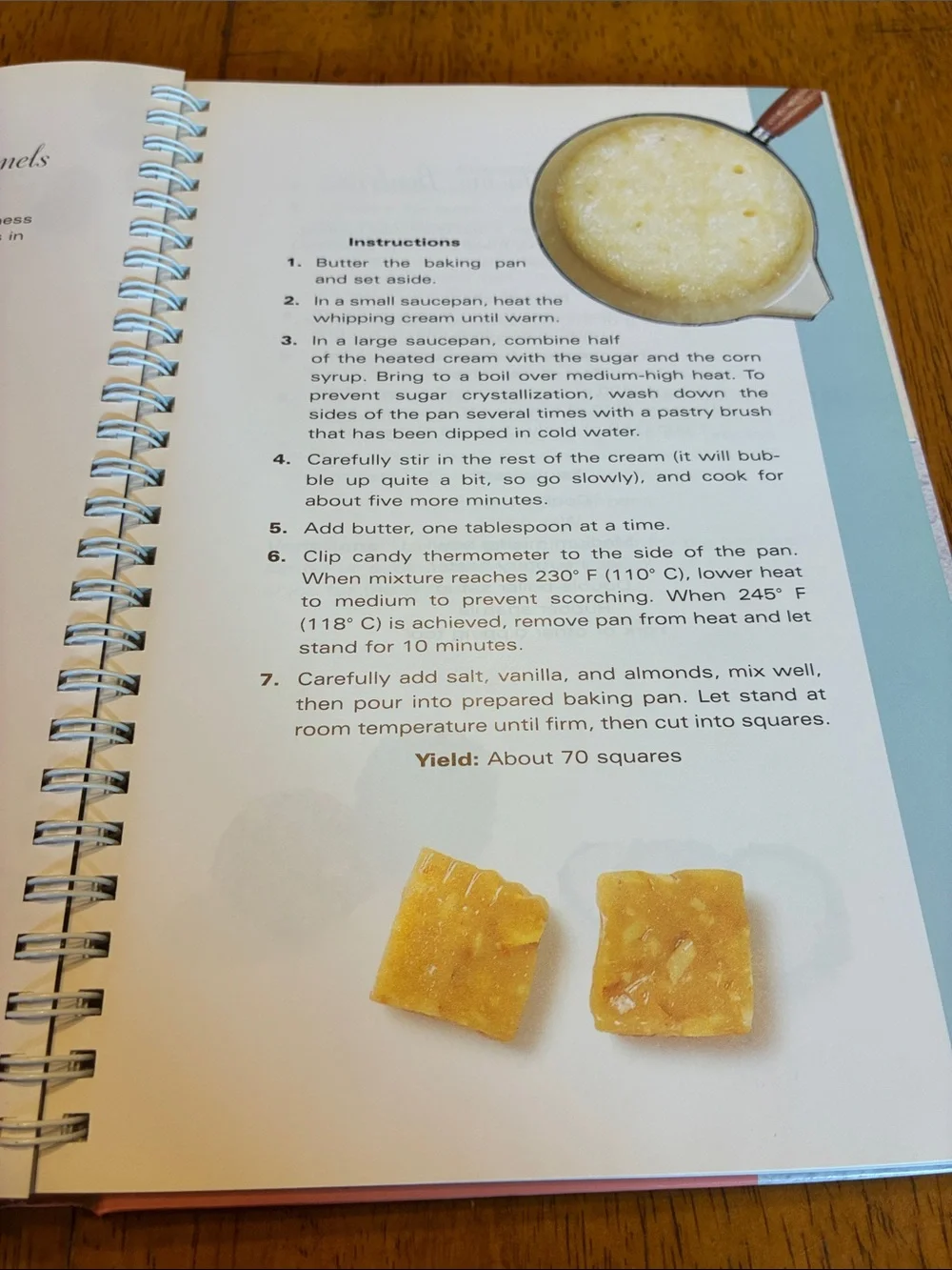 Vintage candy cookbook